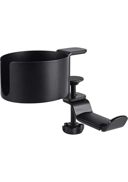 Masa Bardağı Tutucu 2&#39 Den 2&#39 Li Masa Kupası Tutucu Kulaklık Askı ile Masa Veya Masa Siyahı Için Anti Bardak Anti Bardak Tutucu (Yurt Dışından)