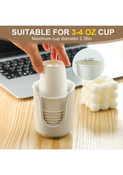 2 Adet Kağıt Fincan Tutucu Tek Kullanımlık Fincan Tutucu Masaüstü Fincan Tutucu Çok Işlevli Bardak Depolama Rafı (Yurt Dışından) modelleri