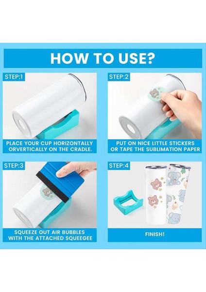 Tumblers Için Fincan Beşiği Vinil Çıkartmalar Için Silikon Bardak Tutucu Tumbler Beşik Yerleşik Yuvası Keçe Kenar Squeegee (Yurt Dışından) fırsatları