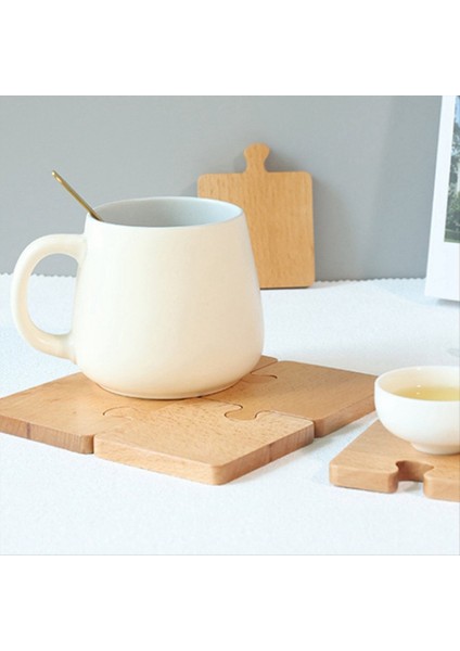 Log Coaster Restaurant Dekor Maddi Ahşap Isıya Dayanıklı Masa Üst Koruma Yalıtımlı Ahşap Yonca Kahve Coaster A (Yurt Dışından) indirimleri