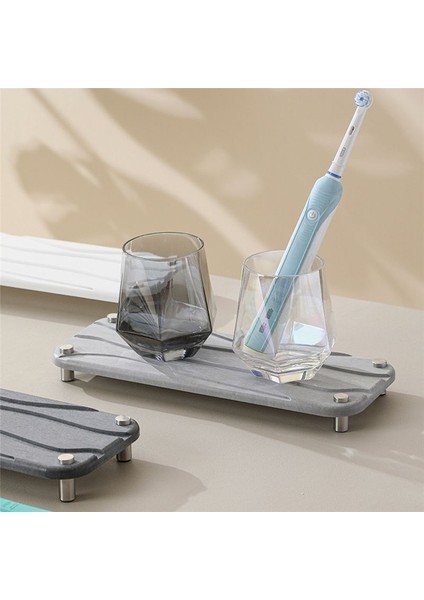 Ev Lavabo Kutusu Oluklu Paslanmaz Çelik Ayaklar Kauçuk Alt Su Emici Taş Beyaz Için Kullanılır (Yurt Dışından) fiyatları