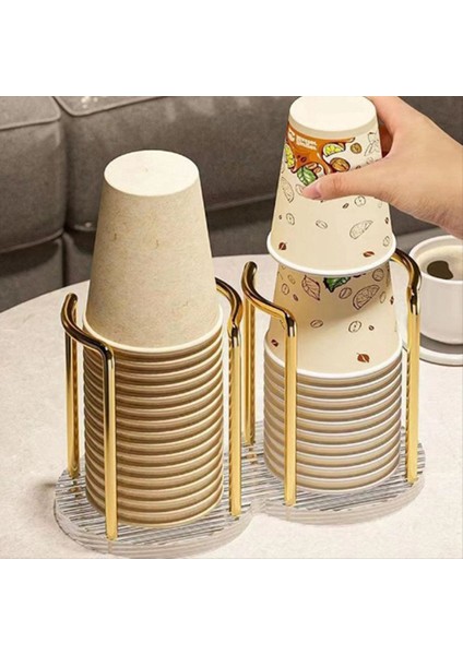 Lüks Bardak Depolama Tutucu Su Çay Kupaları Dispenser Raf Raf Kupa Ekran Ev Organizatör Tek Bardak (Yurt Dışından) indirimleri