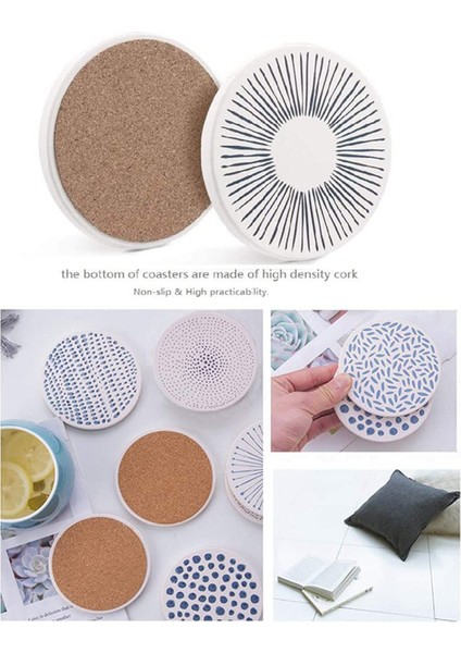 12X Seramik Taşlı Seramik Taş Slip Olmayan Isı Yalıtım Masası Mat Emici Coasters Içecekler Için (Yurt Dışından) indirimleri