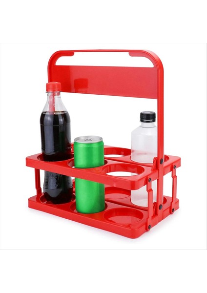 Katlanabilir Plastik Içecek Taşıyıcı 2 Paket Kırmızı Içecek Taşıyıcı Bardak Tutucu Içecek Kahve Birası Dağıtım Tutucu Yeniden Kullanılabilir (Yurt Dışından) fırsatları