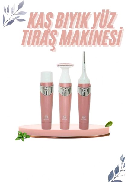 3 In 1 Epilasyon Aleti Hassas Ciltlere Özel Uzun Ömürlü Kaş Yüz Burun