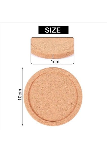 60X Içecekler Için Dudaklı Cork Coasters Emici Tutucu Isı ve Suya Dirençli Kalın Rustik Saker (Yurt Dışından) fırsatları