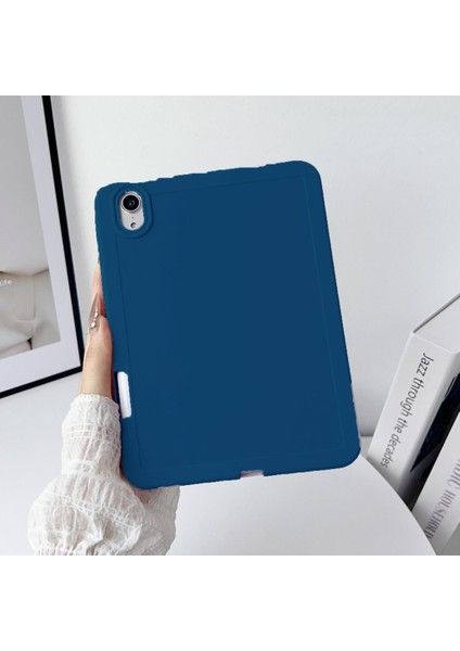 Apple iPad Air 11inç 2024 Air 4/5/6.Nesil 10.9 Kılıf Mat Esnek Silikon Arka Rubber Kapak (10.Nesil Değildir)