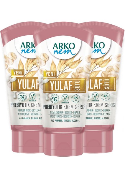 Arko Nem Prebiyotik Krem Serisi Yulaf Sütü 3X60ML modelleri