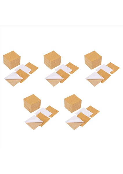 Kendinden Yapışkanlı Bardak Altlıkları Cork Paspaslar ve Diy El Sanatları Malzemeleri Için Cork Destek Tabakaları (200 Kare) (Yurt Dışından)