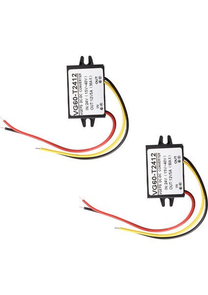 2x Voltaj Dönüştürücü Transformatör Voltaj Transformatörü 24V Dc Ila 12V Dc (Yurt Dışından)