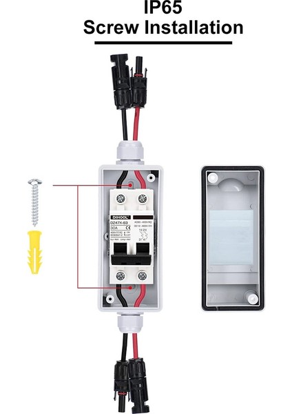Güneş Panelleri Için IP65 Dağıtım Kutusuna Sahip 30 Amper 12V-400V Dc Bağlantı Anahtarı Minyatür Devre Kesici Tak ve Oynatma (Yurt Dışından) fırsatları