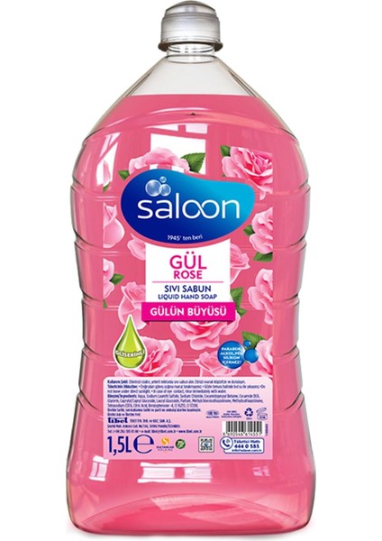 Saloon Sivi Sabun Gül 1,5 L