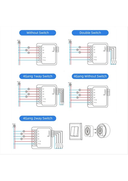 4 Yollu Açma/kapama Anahtarı Grafiti Akıllı Wifi Akıllı 4 Yollu Açık/kapama Anahtarı Mini Gizli Kutu Anahtarı (Yurt Dışından) modelleri