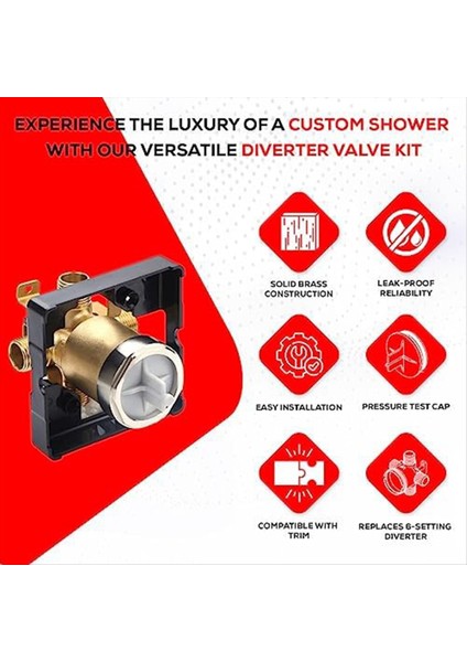 R10000 Unnbx Duş Valf Vücutu Duş Musluk Dekorasyon Kiti Için Banyo Gizlenmiş Valf Sapması (Yurt Dışından) modelleri