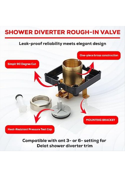 R10000 Unnbx Duş Valf Vücutu Duş Musluk Dekorasyon Kiti Için Banyo Gizlenmiş Valf Sapması (Yurt Dışından) indirimleri