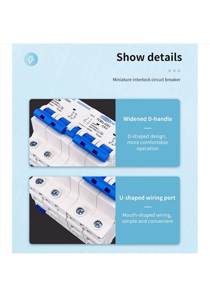 2x Tomzn 2p+2p Mts Tomzn Ac Çift Güç Kılavuzu Aktarım Anahtarı Devre Kesici Mcb 50Hz/60Hz 16A (Yurt Dışından) modelleri