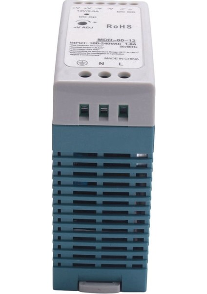 5x Mdr-60 12V 60W Dın Demiryolu Güç Kaynağı Ac-Dc Sürücü Voltaj Regülatör Güç Suply 110V 220V (Yurt Dışından) fiyatları