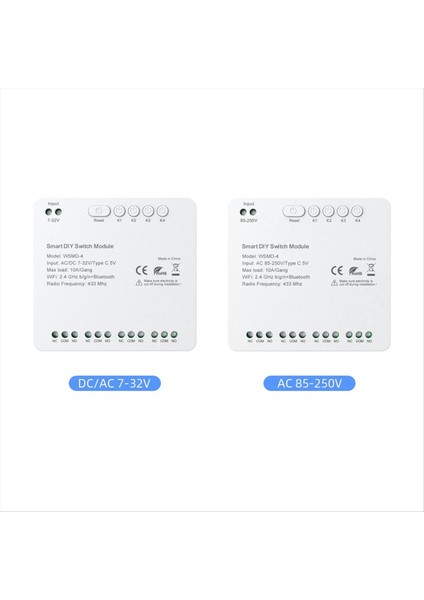 Tuya Wifi 4 Kanal Switch Modülü 85-250V Rf 433 Uzaktan Kumanda Rölesi Dıy Modülü Alexa Google Home Alice ile (Yurt Dışından) fırsatları