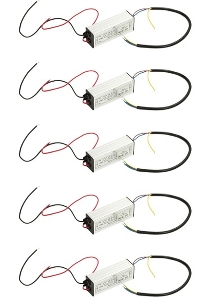 5x Transformatör Sürücü LED Lamba Transformatörleri 50W Su Geçirmez DC25-40V 1500MA (Yurt Dışından)