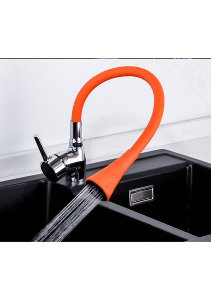 Esnek Silikon Musluk Başlığı – Kıvrılabilir ve Oynar Başlıklı, Musluk Uzatma Aparatı | Mutfak ve Bataryaları Için Ayarlanabilir Su Yönlendirici 52 cm Kırmızı modelleri