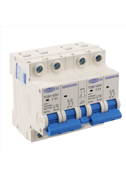 Tomzn 2p+2p Mts Tomzn Ac Çift Güç Kılavuzu Aktarım Anahtarı Devre Kesici Mcb 50Hz/60Hz 40A (Yurt Dışından) fiyatları