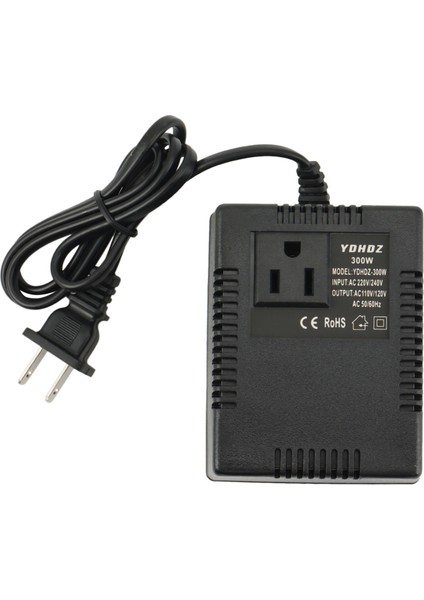 300W Voltaj Dönüştürücü 220V Ila 110V Transformatör Adım Aşağı Aşağı Transformatör Voltaj Dönüştürücü Seyahat Adaptörü Abd Fiş (Yurt Dışından)