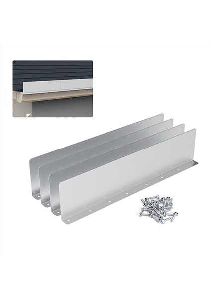 16PCS Yağmur Oluk Oluklu Sıçrama Gardiyanları Ev Çatı Köşesi Saptırıcı Çatı Yağmur Saptırıcı Oluğu Sıçrama Gardiyanları (Yurt Dışından) modelleri