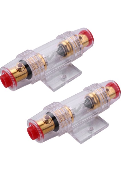 2x Araç Stereo 8 Gauge Agu Destek Sigorta Tutucu ve Sigorta 60 Amp Ses Kablosu (Yurt Dışından)