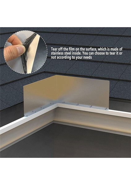 4pcs Oluk Vadisi Sıçrama Koruyucusu Yağmur Suyu Vadisi Oluk Sıçrama Koruyucusu Shingle Çatılar Için Yağmur Damla Oluk Koruyucusu (Yurt Dışından) modelleri