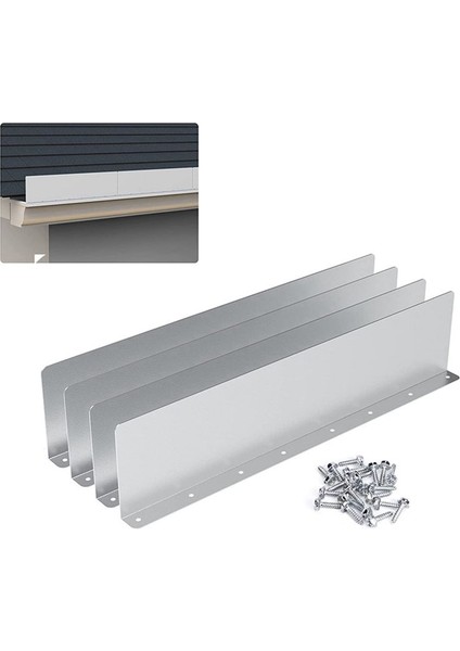 4pcs Oluk Vadisi Sıçrama Koruyucusu Yağmur Suyu Vadisi Oluk Sıçrama Koruyucusu Shingle Çatılar Için Yağmur Damla Oluk Koruyucusu (Yurt Dışından) fırsatları