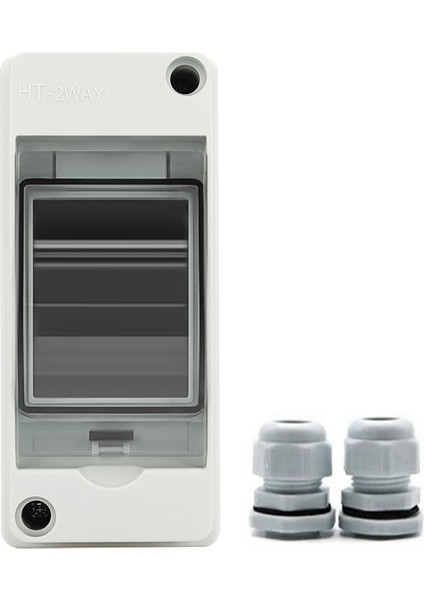 Ht-2 IP65 Su Geçirmez Dağıtım Kesici Kutu Paneli Kurulum 2 Yollu Pc Dış Mekan Elektrik Mcb Güneş Kavşağı Kutusu (Yurt Dışından)