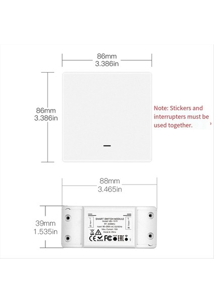 Harici RF433 Radyo Frekans Anahtarı Düğmesi Çift Kontrol Anahtarı 10A Anahtarı (Yurt Dışından) fiyatları