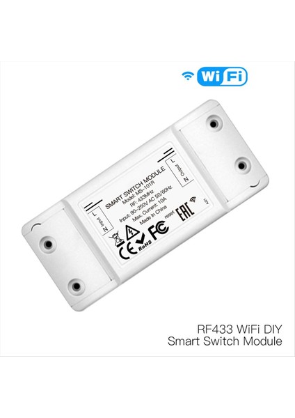 Harici RF433 Radyo Frekans Anahtarı Düğmesi Çift Kontrol Anahtarı 10A Anahtarı (Yurt Dışından) fırsatları