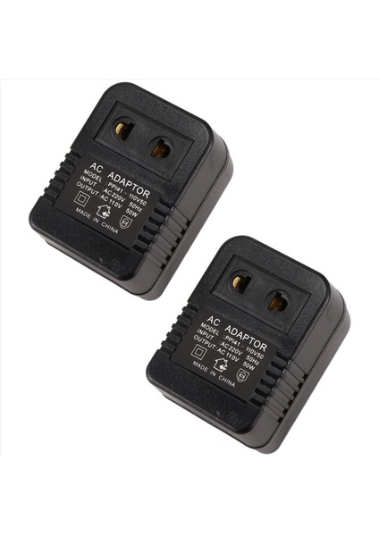2 Adet Aşağı Aşağı Transformatör Seyahat Adaptörü AC220 V - 110V Voltaj Dönüştürücü Dönüştürücü Dönüştürücü Regülatör Ab Fişi (Yurt Dışından)