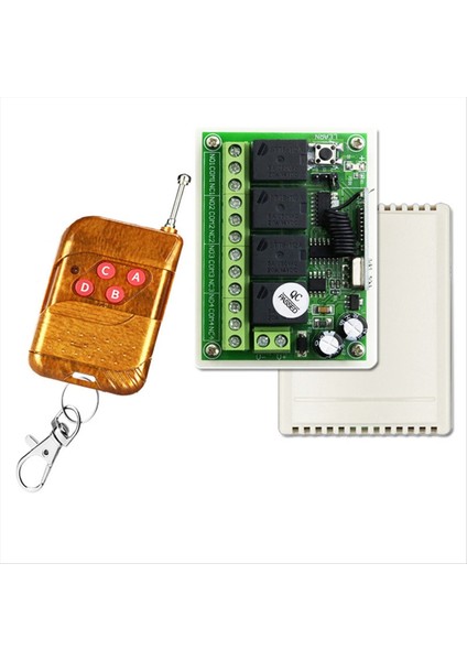 433MHZ 12V 24V Röle Modül Alıcı Verici Rf Garaj Işık Motoru Için Kablosuz Uzaktan Kumanda Anahtarı (Yurt Dışından)