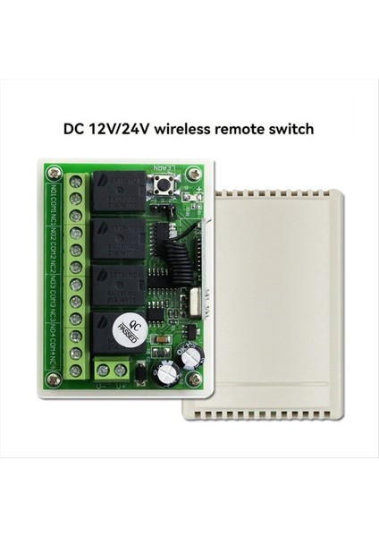 433MHZ 12V 24V Röle Modül Alıcı Verici Rf Garaj Işık Motoru Için Kablosuz Uzaktan Kumanda Anahtarı (Yurt Dışından) modelleri
