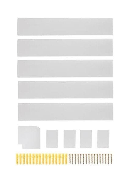 40 cm Kablo Kılıfı Seti - Cord'dan Duvara Monte Tv Veya Bilgisayar Kabloları Için 200 cm Toplam Duvar Tipi Kablo Yönetim Kiti (Beyaz) fiyatları