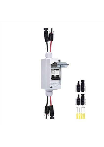 2x 30 Amp 12V-400V Dc Bağlantı Kesme Anahtarı Güneş Panelleri Için Dağıtım Kutusu ile Minyatür Devre Kesici Tak ve Oynat (Yurt Dışından) fiyatları