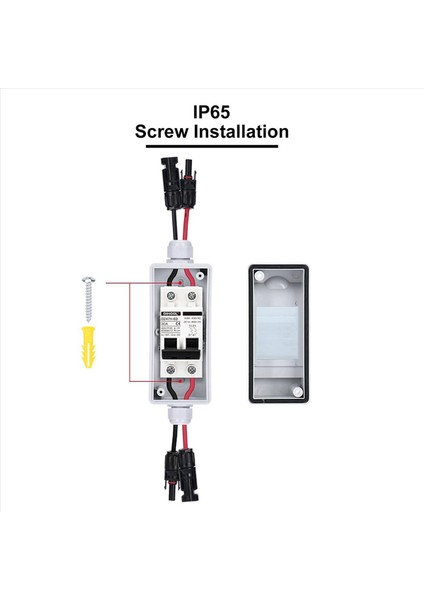2x 30 Amp 12V-400V Dc Bağlantı Kesme Anahtarı Güneş Panelleri Için Dağıtım Kutusu ile Minyatür Devre Kesici Tak ve Oynat (Yurt Dışından) indirimleri