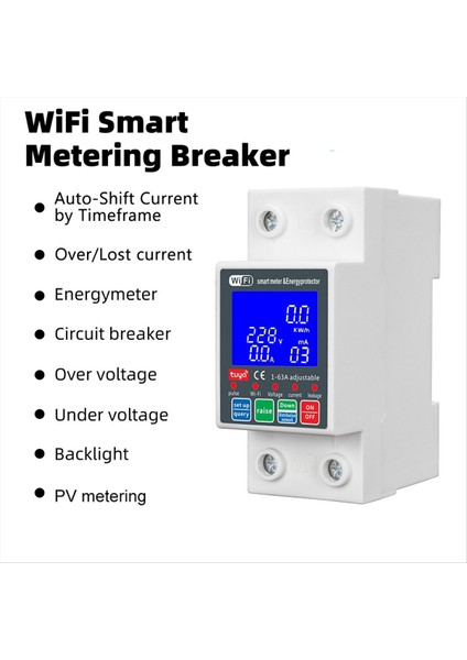 Yeni WTDZW-63A/N Akıllı Pv Devre Kesici Tuya 220V Voltaj Akım Sızıntısı Koruma Mcb Otomatik Anahtar 63A Wifi (Yurt Dışından) indirimleri