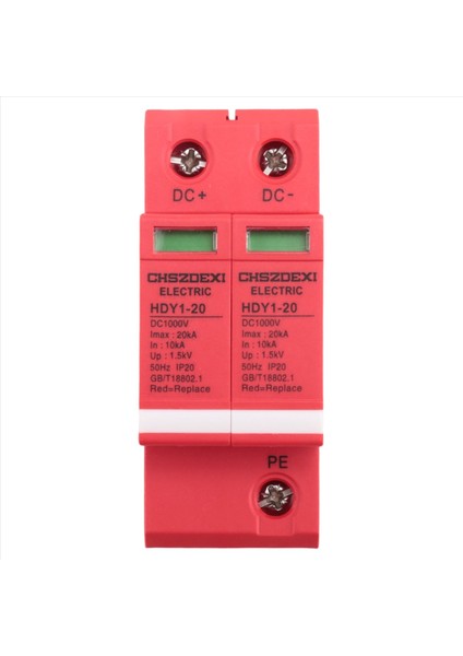 Chszdexı 2p 20KA Dc 1000V Elektrik Sarpma Koruyucu Devre Kesici Dalgalanma Koruyucu Cihaz (Yurt Dışından)