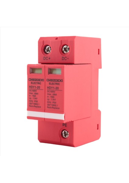 Chszdexı 2p 20KA Dc 1000V Elektrik Sarpma Koruyucu Devre Kesici Dalgalanma Koruyucu Cihaz (Yurt Dışından) fiyatları