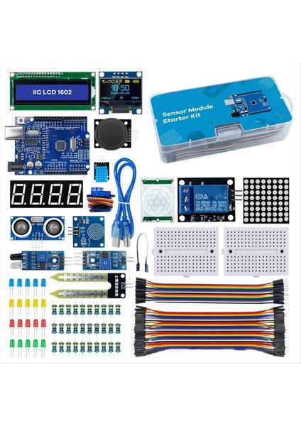 Arduino R3 Set Iyileştirme Geliştirme Kurulu Için LCD1602 Oled0 96 Için Başlangıç Kiti (Yurt Dışından)