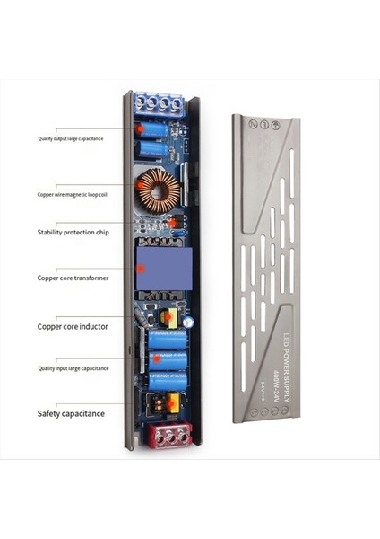 LED Transformatör 24 V Transformatör 24 Volt Sürücü LED Şerit LED Ampuller Için Sabit Voltaj LED Transformatör 300W (Yurt Dışından)