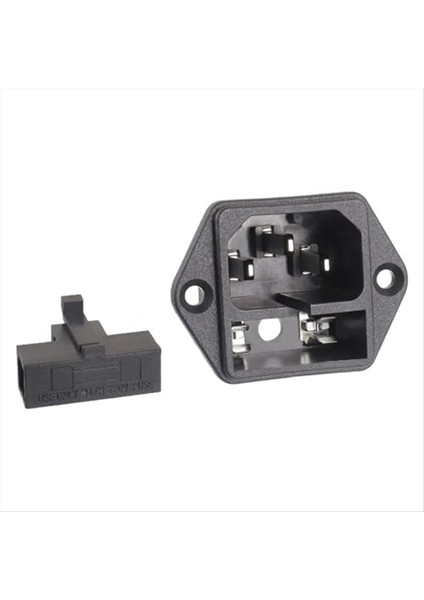 Ac 250V 10A 2 1 Montaj Giriş Modülü Tap Soketi Güç Giriş Konnektörü 10A Sigorta ile Erkek Bıçaklar (6 Pcs Paketi) (Yurt Dışından) modelleri