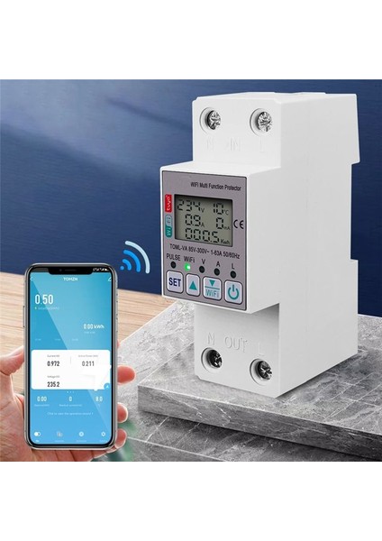 Taya 63A 110V 220V Wifi Enerji Ölçer Kwh Ölçüm Anahtarı Zamanlama Fonksiyonu Voltaj Akımı ve Sızıntı Koruması (Yurt Dışından) indirimleri