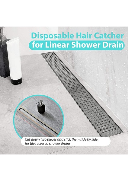 Tek Kullanımlık Saç Yakalayıcı Duş Drenaj Örtü Çıkartmaları Diy Duş Drenaj Kapağı Lineer Duş Drenajı Için Saç Yakalayıcı (Yurt Dışından) modelleri