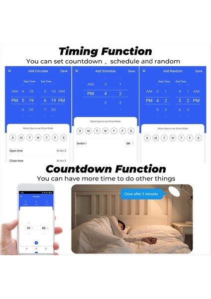 RF433 Wifi Akıllı Anahtar Tuya 16A Işık Anahtarı Minihome Breaker Rölesi Power Monitor Smart Life App Sesi Alexa Için A (Yurt Dışından)