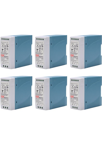 6x Mdr-60 24V 60W Dın Demiryolu Güç Kaynağı Ac-Dc Sürücü Voltaj Regülatör Güç Suply 110V 220V (Yurt Dışından)