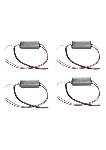 4x 30W LED Sürücü Sabit Akım Sürücü Güç Kaynağı Transformatörü Su Geçirmez (Yurt Dışından)